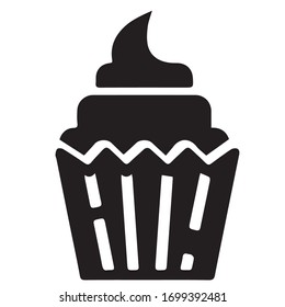 cake vector icon Black Symbol