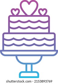 Cake vector icon. Can be used for printing, mobile and web applications.