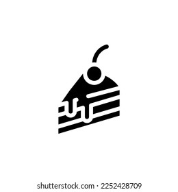 cake vector icon. food and beverage icon solid style. perfect use for icon, logo, illustration, website, and more. icon design glyph style