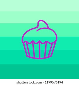 Cake vector icon. Illustration for graphic and web design.