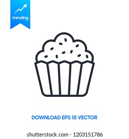 Cake vector icon. Illustration isolated for graphic and web design.