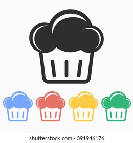 Cake  vector icon. Illustration isolated on white  background for graphic and web design.
