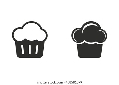 Cake vector icon. Illustration isolated on white background for graphic and web design.