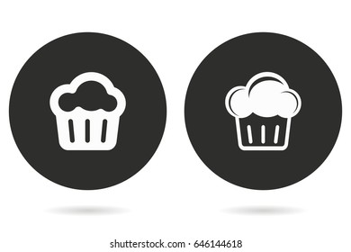 Cake vector icon. Illustration isolated for graphic and web design.