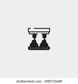 Cake vector icon illustration sign