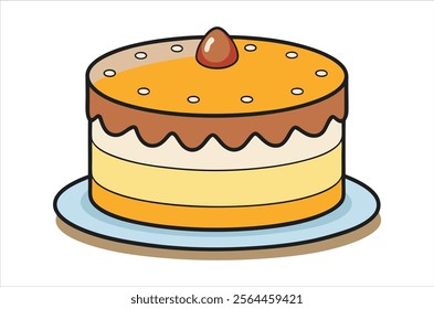 cake vector,  icon vector illustration, cake silhouette of a cake isolated on a white background, eps, png,   vector,