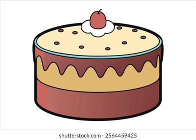 cake vector,  icon vector illustration, cake silhouette of a cake isolated on a white background, eps, png,   vector,