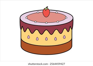 cake vector,  icon vector illustration, cake silhouette of a cake isolated on a white background, eps, png,   vector,