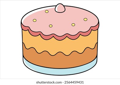 cake vector,  icon vector illustration, cake silhouette of a cake isolated on a white background, eps, png,   vector,