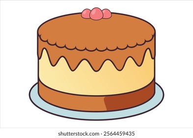 cake vector,  icon vector illustration, cake silhouette of a cake isolated on a white background, eps, png,   vector,