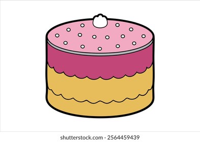 cake vector,  icon vector illustration, cake silhouette of a cake isolated on a white background, eps, png,   vector,