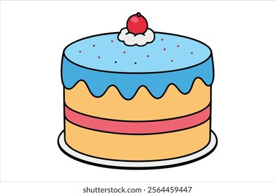 cake vector,  icon vector illustration, cake silhouette of a cake isolated on a white background, eps, png,   vector,