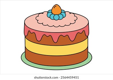 cake vector,  icon vector illustration, cake silhouette of a cake isolated on a white background, eps, png,   vector,