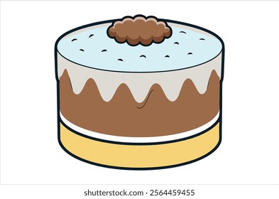 cake vector,  icon vector illustration, cake silhouette of a cake isolated on a white background, eps, png,   vector,