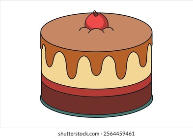 cake vector,  icon vector illustration, cake silhouette of a cake isolated on a white background, eps, png,   vector,