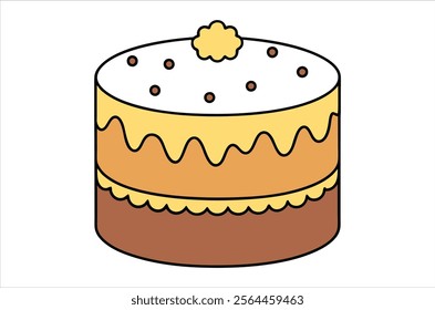 cake vector,  icon vector illustration, cake silhouette of a cake isolated on a white background, eps, png,   vector,