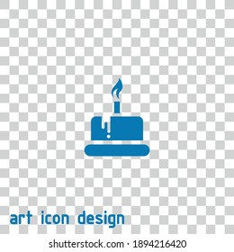 cake vector icon on an abstract background
