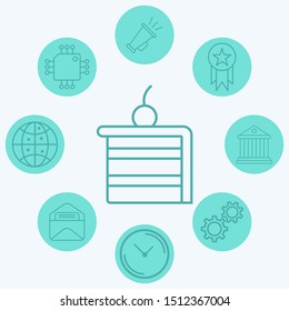 Cake vector icon sign symbol