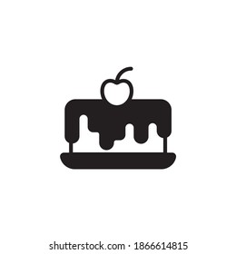 Cake Vector Icon Style Illustration. EPS 10 File