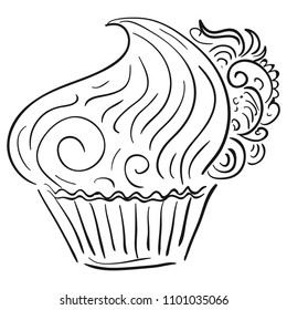 Cake. Vector illustration