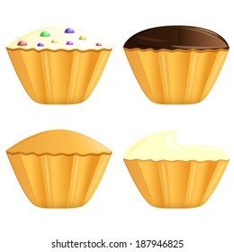 cake, vector illustration