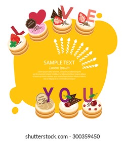 Cake vector illustration