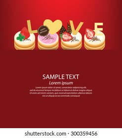 Cake vector illustration