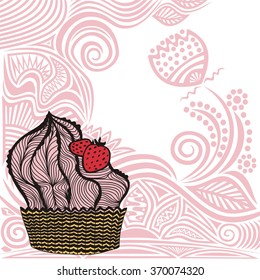 Cake vector illustration