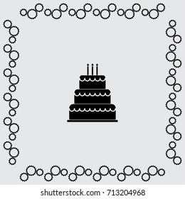 Cake vector illustration