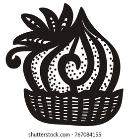 Cake. Vector illustration.