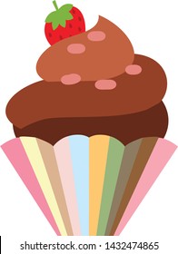 cake vector illustration 3D Colorful sweet cakes