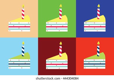 cake vector. cake vector illustration. birthday vector