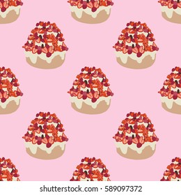 Cake, vector illustration, desert, tasty food, pattern