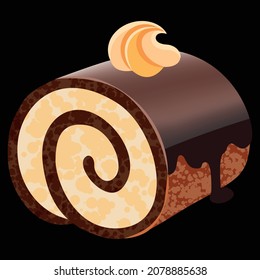Cake vector illustration design flat