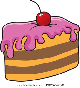  cake vector illustration isolated on white background