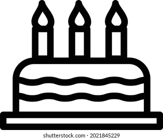cake vector illustration isolated on a transparent background . colour vector icons for concept or web graphics.