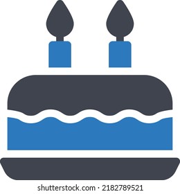 cake Vector illustration on a transparent background. Premium quality symmbols. Glyphs vector icons for concept and graphic design. 
