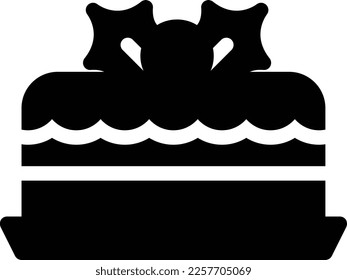 cake Vektorgrafik auf transparentem Hintergrund. Hochwertige Symbole. Glyphen Vektorsymbole für Konzept und Grafikdesign.