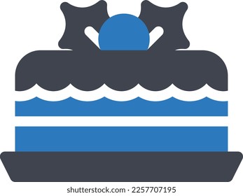cake Vector illustration on a transparent background. Premium quality symmbols. Glyphs vector icons for concept and graphic design.