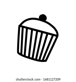 Cake. Vector illustration on a white background.
