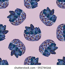 Cake, vector illustration, pattern