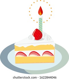 Cake vector illustration . Sweets, desserts .Shortcake