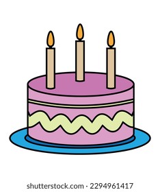 Cake vector image or clipart