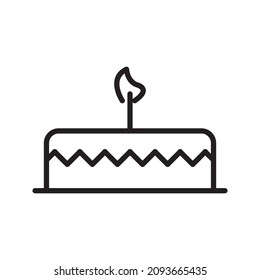 cake vector line for web, presentation, logo, Icon Symbol.