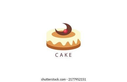 Cake vector logo design template