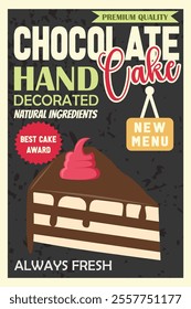 Cake vintage restaurant sign Dessert vintage poster