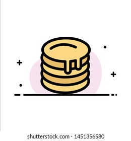 Cake, Wedding, Wedding Cake, Canada  Business Flat Line Filled Icon Vector Banner Template
