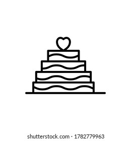 Cake Hochzeitssymbol für Ihr Design