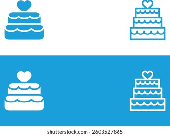 A cake for Wedding invitation vector