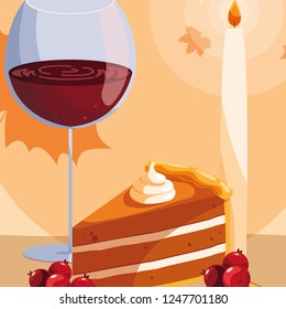 cake and wine design 